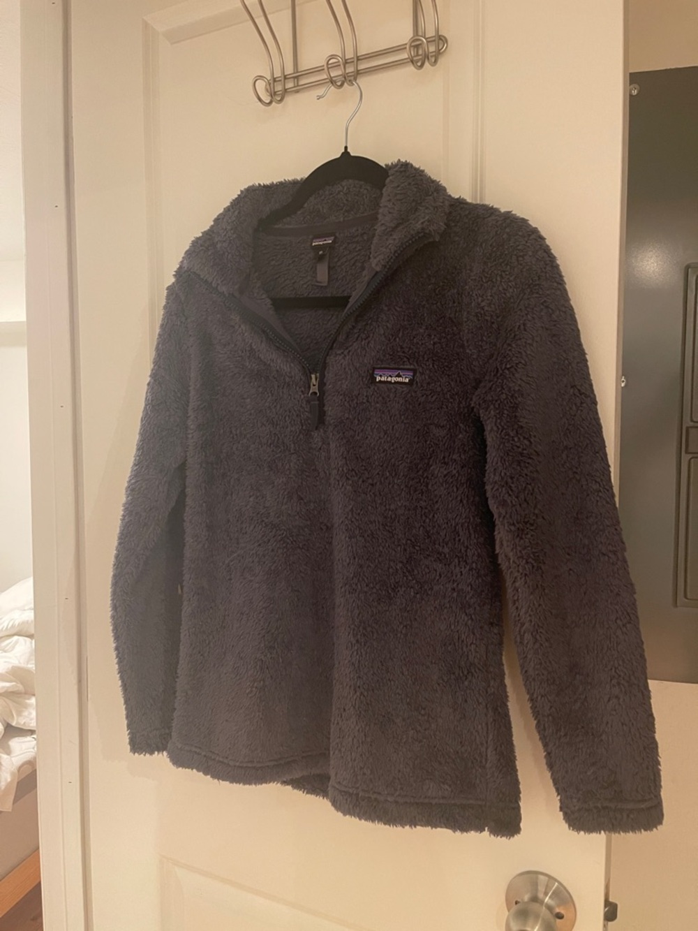 Patagonia Dark Charcoal High-Pile Fleece Pullover